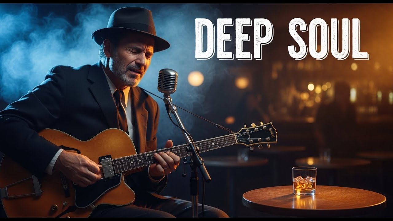 Soulful Whiskey Blues Live 24/7 | Midnight Blues for Relax & Focus