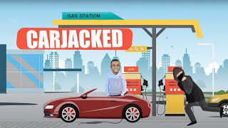 I animated my car jacking story with powerpoint