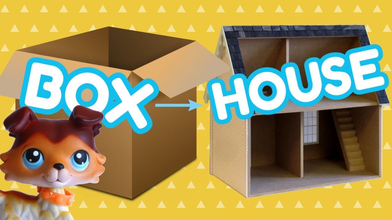 TURNING ONE BOX INTO A TWO STORY LPS HOUSE! Challenge 