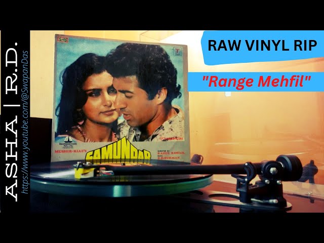 Range Mehfil  (Rang-E-Mehfil) | Asha Bhosle | SAMUNDAR (1986) |R.D. Burman| Raw Vinyl Rip HD | 1080p class=