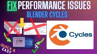 Blender Cycles Lagging Fix Slow Performance, Freezing & High CPU (2026)