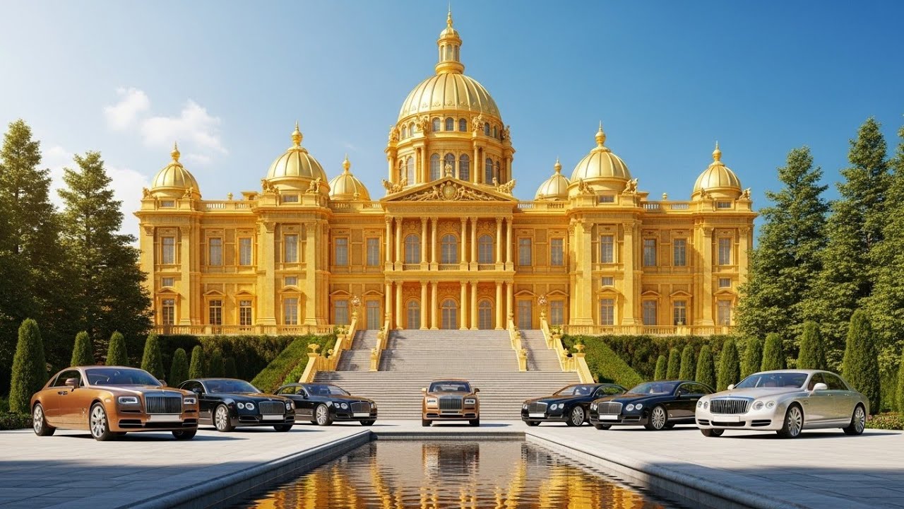 Golden Majesty Exploring a Palace Built for Kings & Legends | Luxury Mansion
