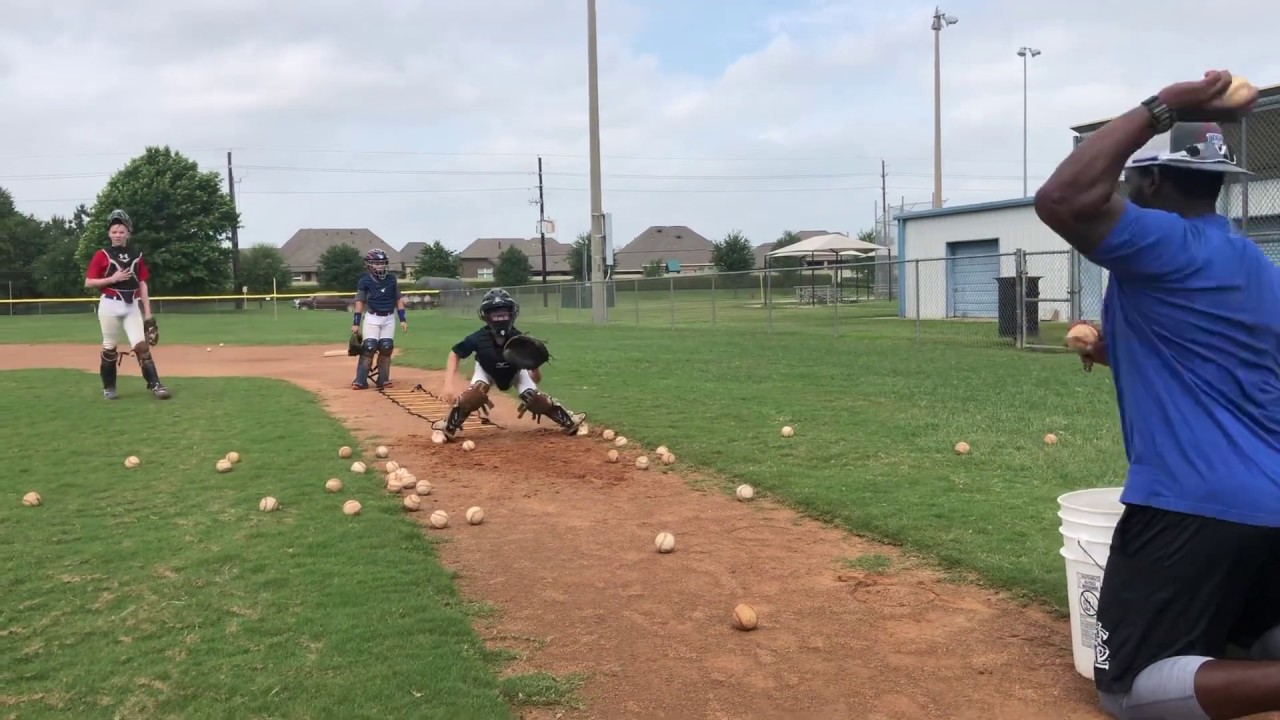 Catcher's Footwork Receiving Drill Agility Ladder YouTube