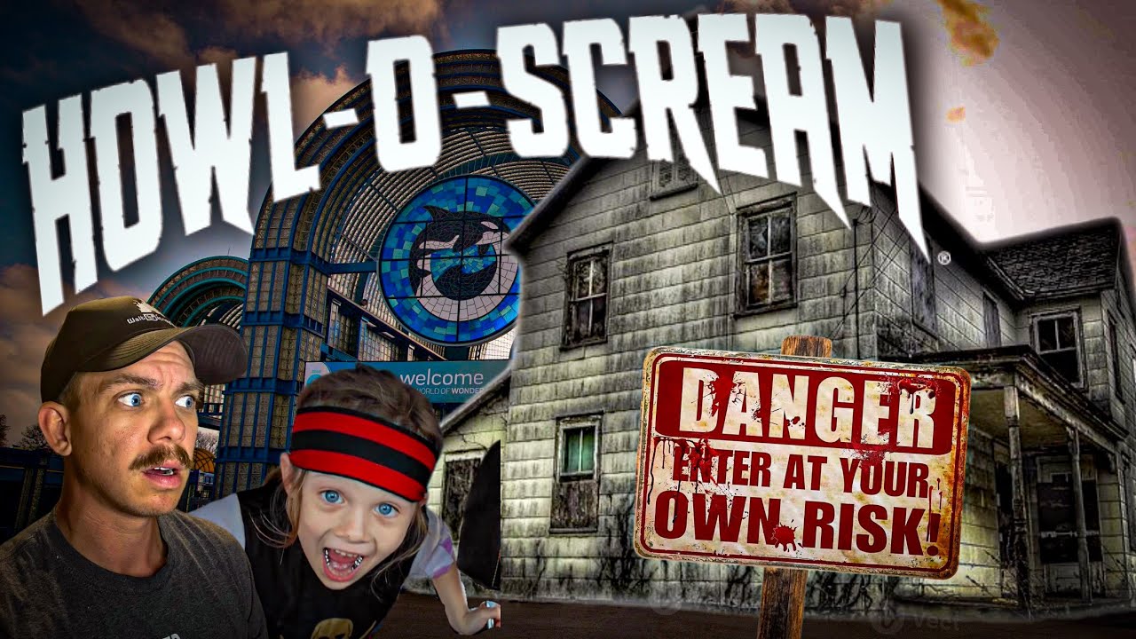 Howl-O-Scream Haunts | Впервые в доме с привидениями! | SeaWorld San Antonio