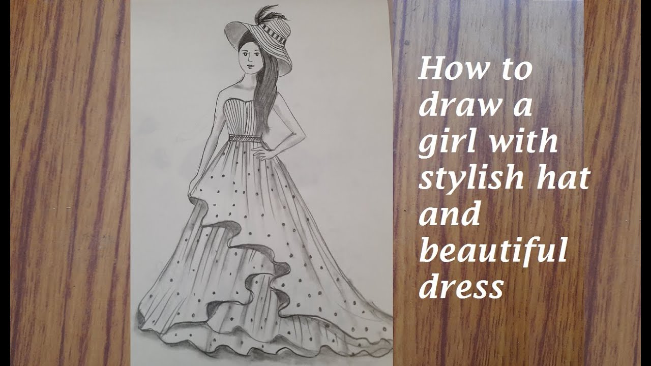 Fashion Designing Dress Pencil Sketch | Peatix