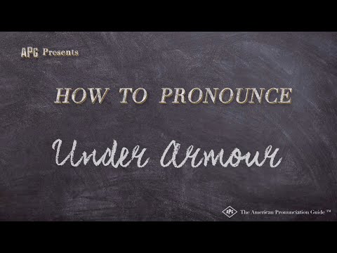 How to Pronounce Under Armour? (CORRECTLY) - YouTube