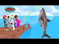 Scary Stranger 3D - Shark Attack Miss T Nick Hello Neighbor Ice Scream Funny Coffin Dance Animation