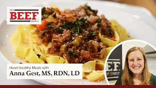 Beef & Kale Bolognese | A Heart-Healthy Twist on a Classic Favorite
