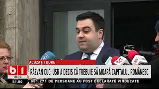 RAZVAN CUC ACUZA USR DE SABOTAJ_Stiri b1_4 februarie 2021