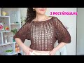 Blusa calada a crochet 🥰 Todas las tallas
