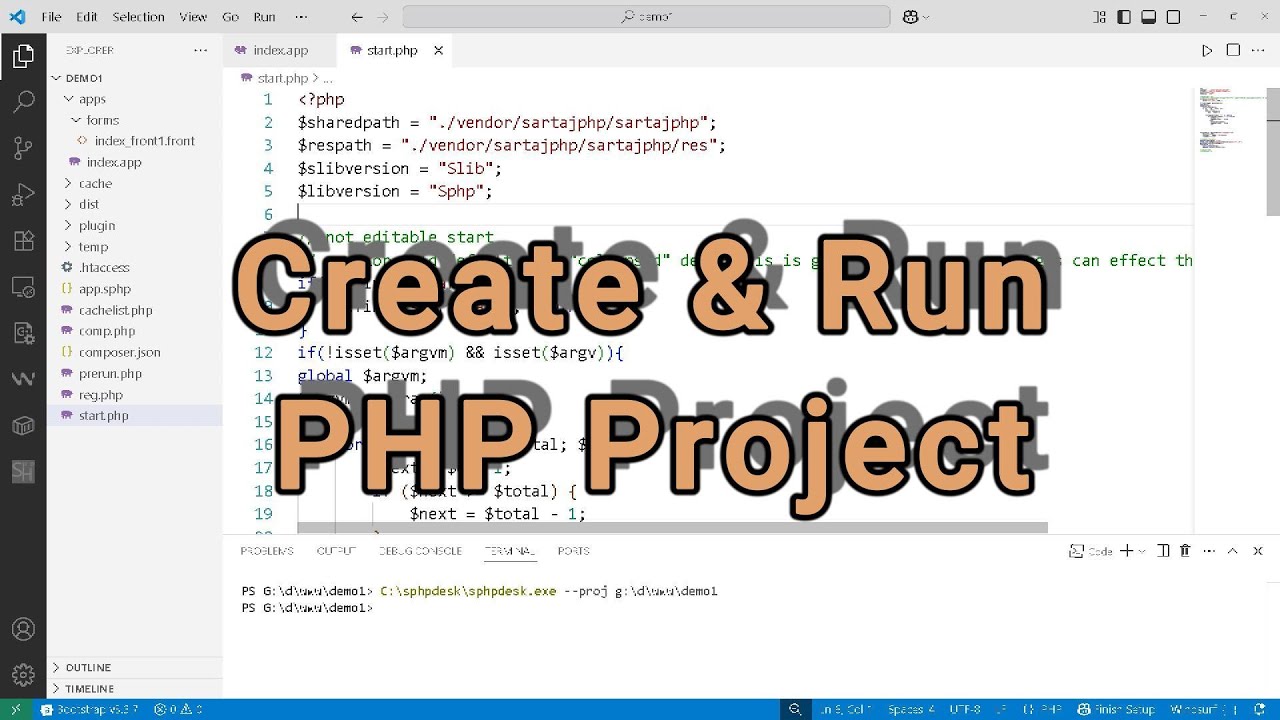 create run Sartaj PHP Project - PHP Framework Tutorial - YouTube