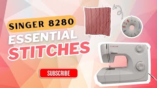 SINGER 8280 | 8 Essential Stitches You Need to Know (Straight, ZigZag, Hem & More!) #singer #machine