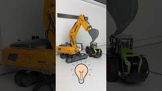 RC Excavator make new Marshmallow Cake 🚧🧁 #shorts