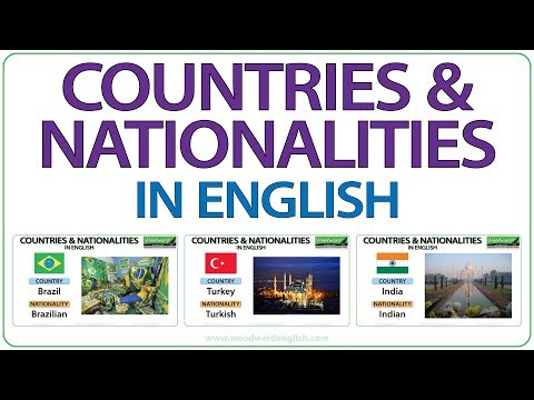 Countries \u0026 Nationalities in English