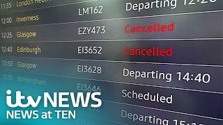 Passengers call for urgent action as airports face delays: Watch ITV's News at Ten