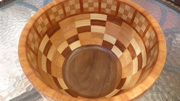 Woodturning With Naked Turner Segmented Fruit Bowl Part 1