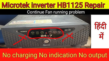 Microtek Inverter problem | Fan Continue Running problem hb1125|