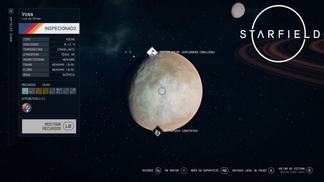 Starfield Voss Guia de Recursos e Atributos de Voss (Guia PTBR na descrição) YouTube