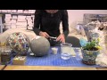 How to Use Thinset to Attach Mosaic Pieces to a Gazing Ball