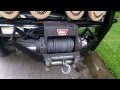 Warn Winch installed in Cradle Mount front or rear mount