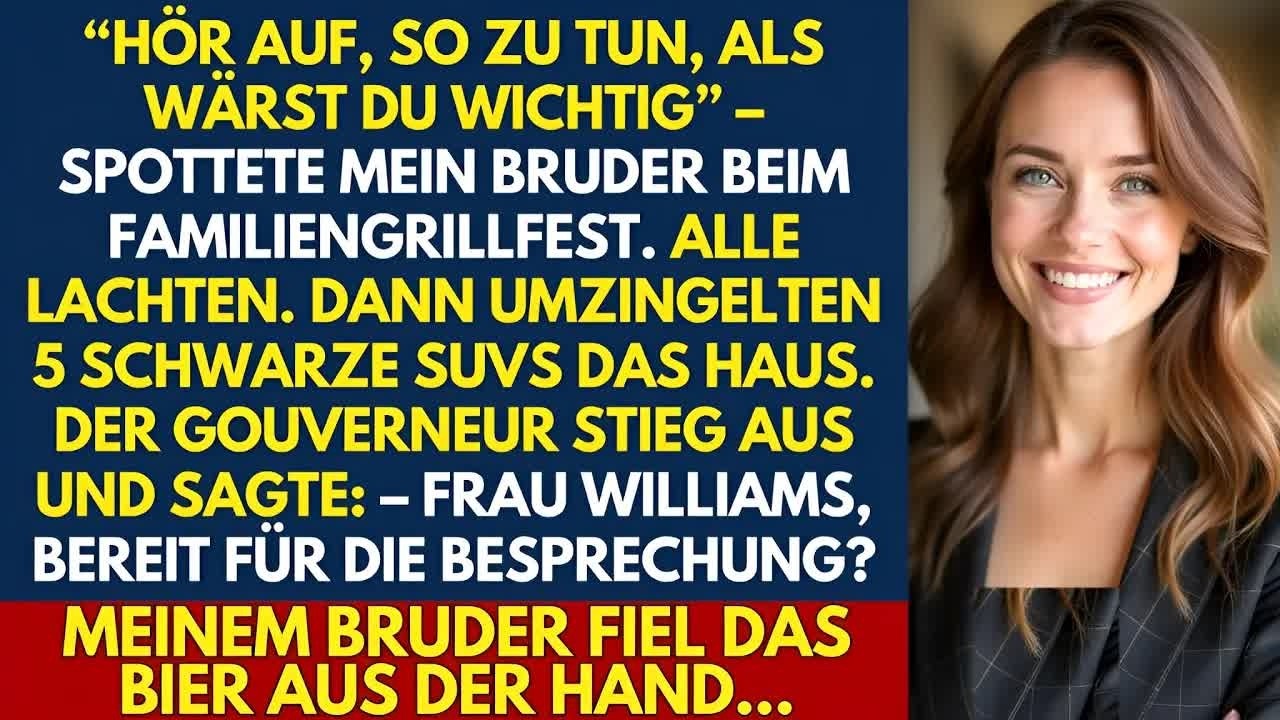 Mein Bruder sagte： „Hör auf, so zu tun, als wärst du wichtig“ – dann fuhr der Konvoi des Gouvern