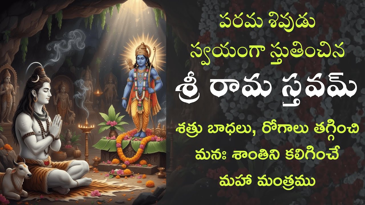 పరమ శివుడు స్వయంగా స్తుతించిన శ్రీ రామ స్తవమ్ | Sri Rama Stavam Telugu #dharmikakathalu