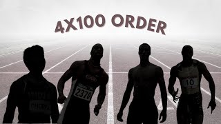 How to ORDER a 4x100 Relay Squad
