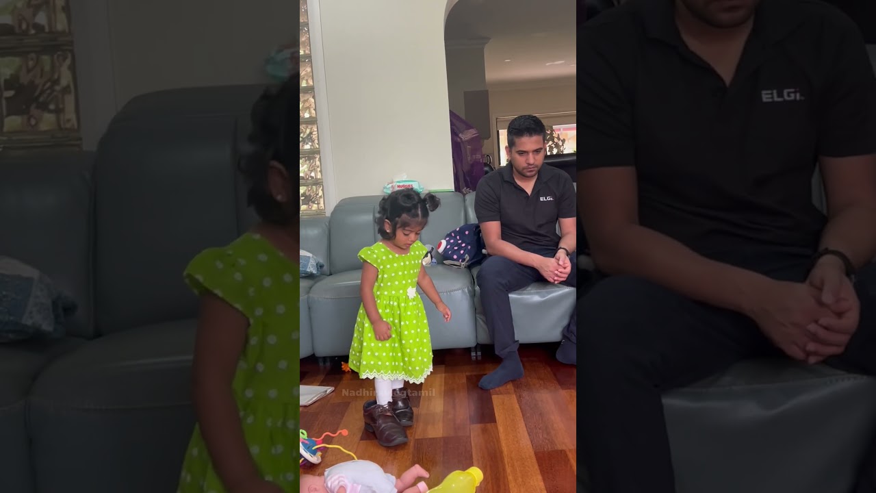 Anvi-ku appa shoe dhaan favourite 👞❤️ #shorts #shortsfeed #cutebaby #baby #anvi #funny #love #short
