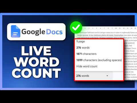How to Check Word Count in Google Docs (Live Counter)