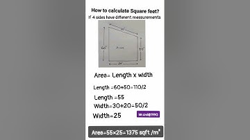 How to calculate Square feet?different measurements