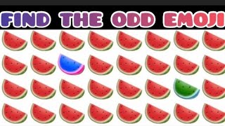 Find the Odd One Out | Emoji Puzzles | Emoji Challenge | Find the Odd Emoji Quizzes