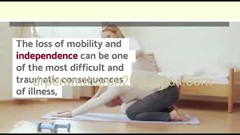 Senior exercise and rehabilitation promote health and independence..