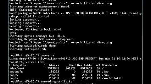 booting arty z7 petalinux rgbcontroller