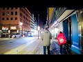 Night Walk in Stockholm - Norrmalm District (4K)