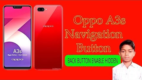 Oppo a3s Navigation buttons enable
