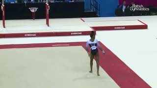 Taeja James. 2018 British Championships. EF. FX