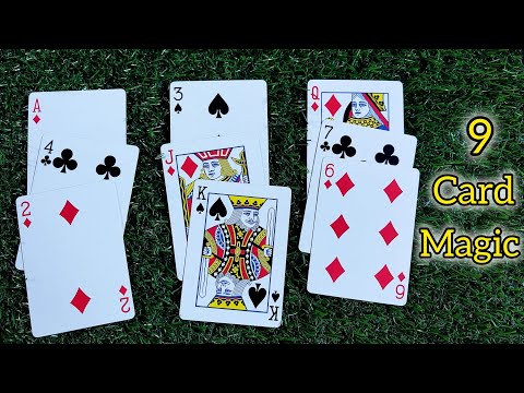 9 Card Magic। Card magic with solutions। Self working card magic