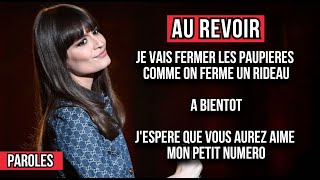 Clara Luciani - Au revoir (Paroles/Lyrics) - Cœur (2021)