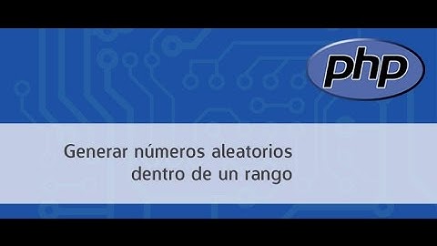 Generar números aleatorios con PHP