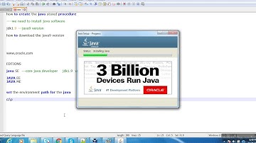 Java Stroed Procedure Part1