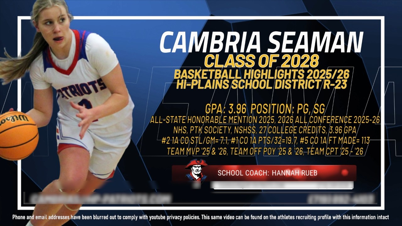 Cambria Seaman - Basketball Highlights 2025-26