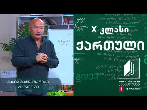 ქართული, X კლასი - ძველი ქართული მწერლობა #ტელესკოლა
