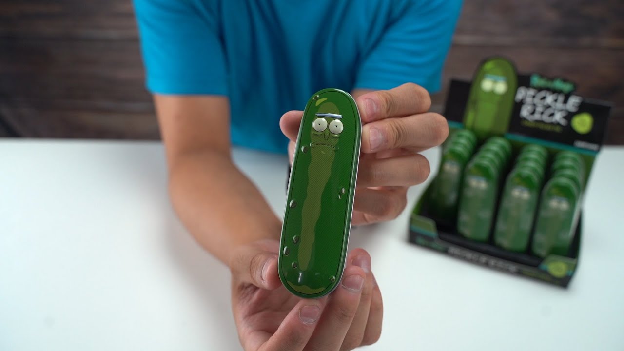 Rick and Morty Pickle Rick Pickle Flavored Candy Taste Test YouTube