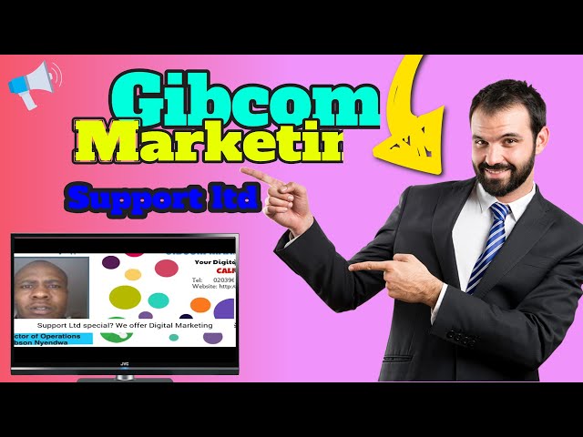 Gibcom Marketing Support Video Promotion on how you can order your digital marketing
