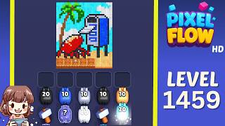 Pixel Flow Level 1459 Solution Walkthrough