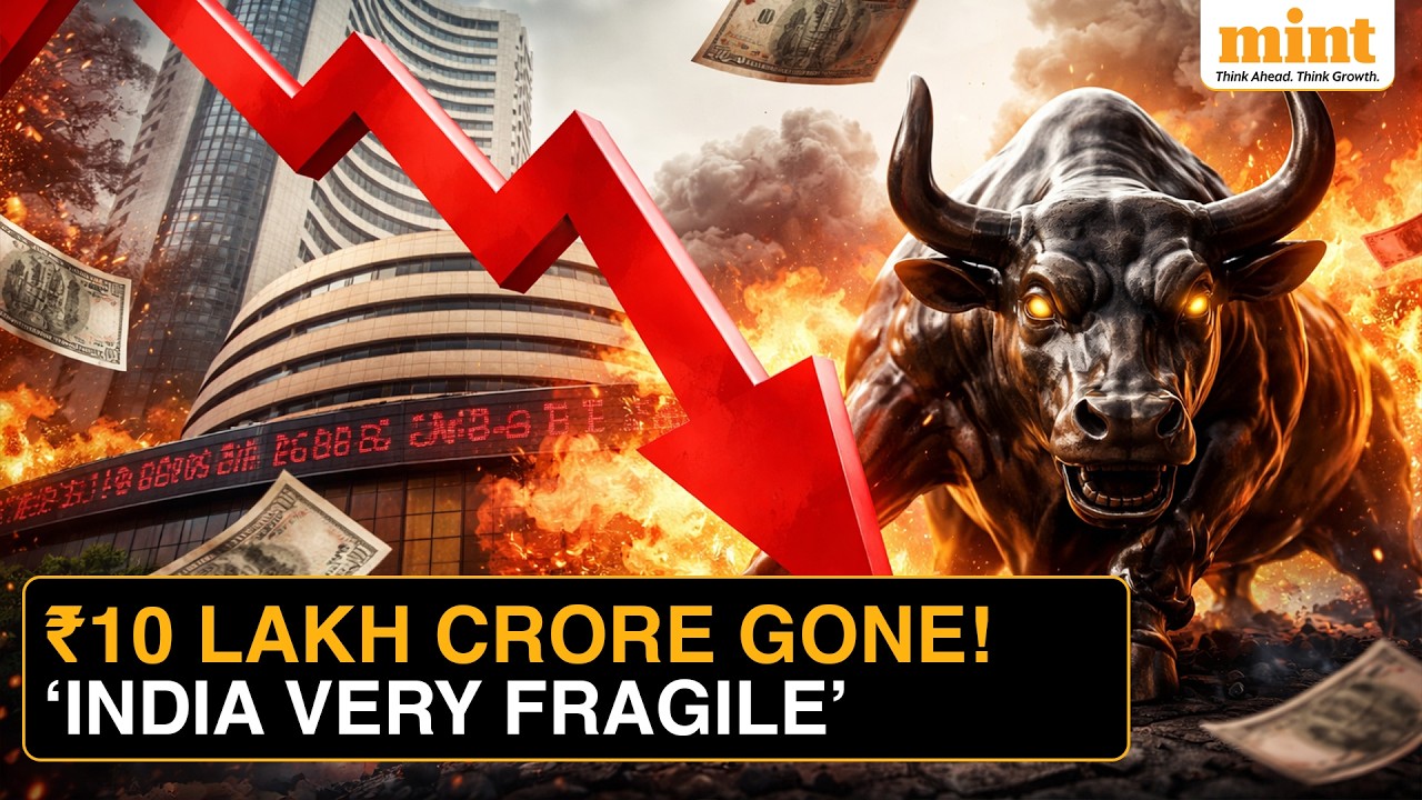Индекс Sensex упал на 1123 пункта, потери составили 10 триллионов рупий | Почему Индия «очень хру...