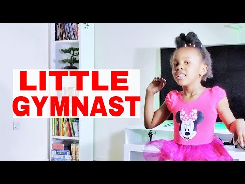 Adorable Little Gymnast | 5 Year Old Gymnastics Girl | Gymnastics at Home