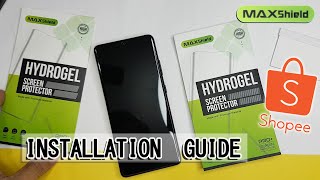 How to Install Hydrogel Screen Protector Maxshield for Samsung