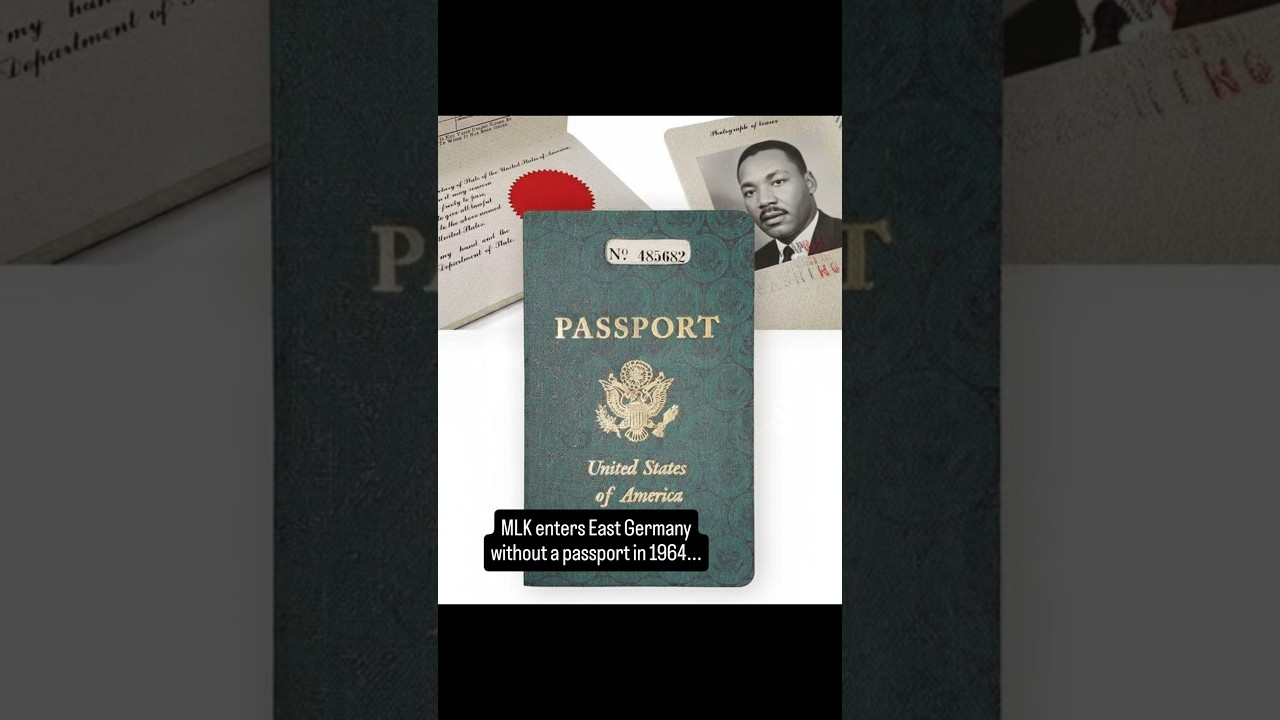 Martin Luther King enters East Germany without a passport but with...