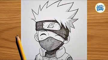 How to Draw Kakashi Easy | Naruto Cute Drawing Tutorial